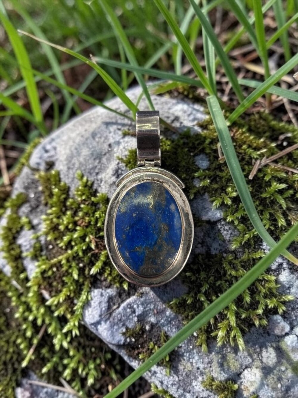 .950 Silver Lapis Lazuli Pendant